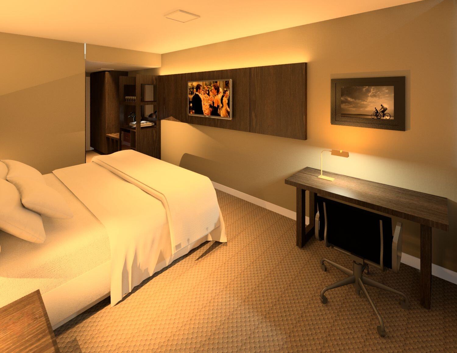 Transamerica Collection Goiania Exterior photo A bedroom designed with the help of a computer.